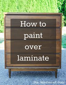 The Weathered Door: How to Paint over Laminate and why I love furniture with lam...