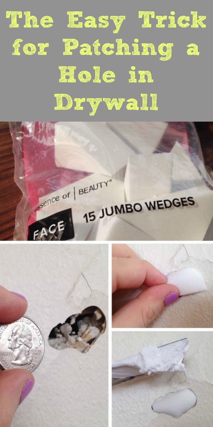 This is such an easy way to patch a hole in drywall ~ I'll have to give it a...