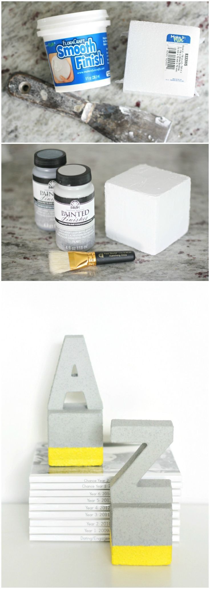 Use this fun tutorial with FolkArt Painted Finishes, FloraCraft foam, and Smooth...