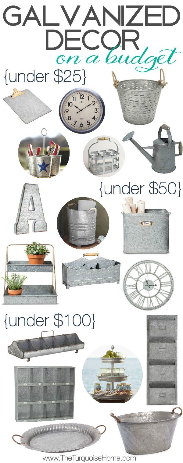 Who doesn't love some cute galvanized decor and on a budget, no less! Bring some...