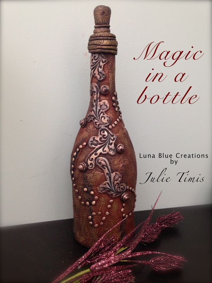 Luna Blue Creations: Magic in a Bottle Polymer Clay