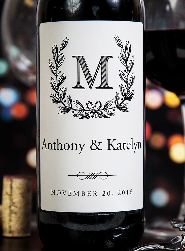 Personalize wine labels for your special day...