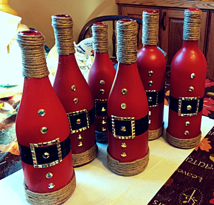 Santa wine bottles!...