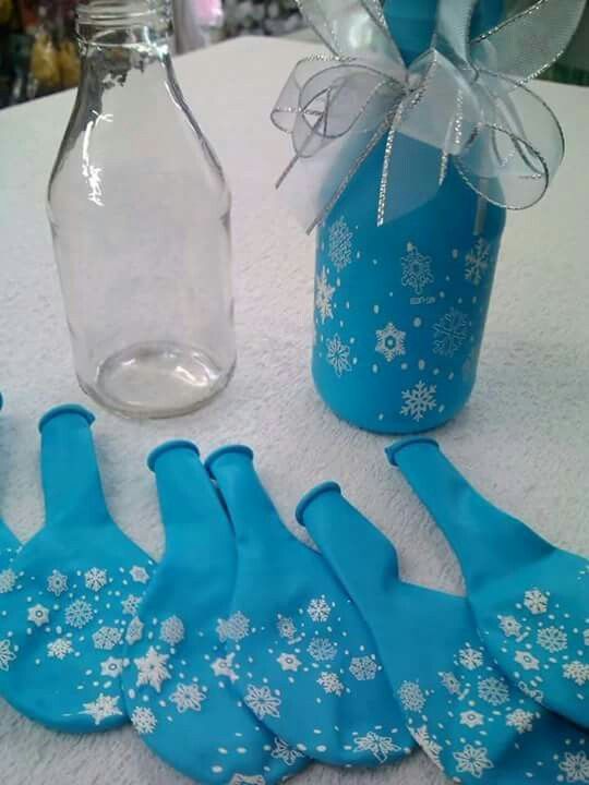 So quick and fun! Cover Bottles or Jars  with Decorative Balloons. Video Tutoria...