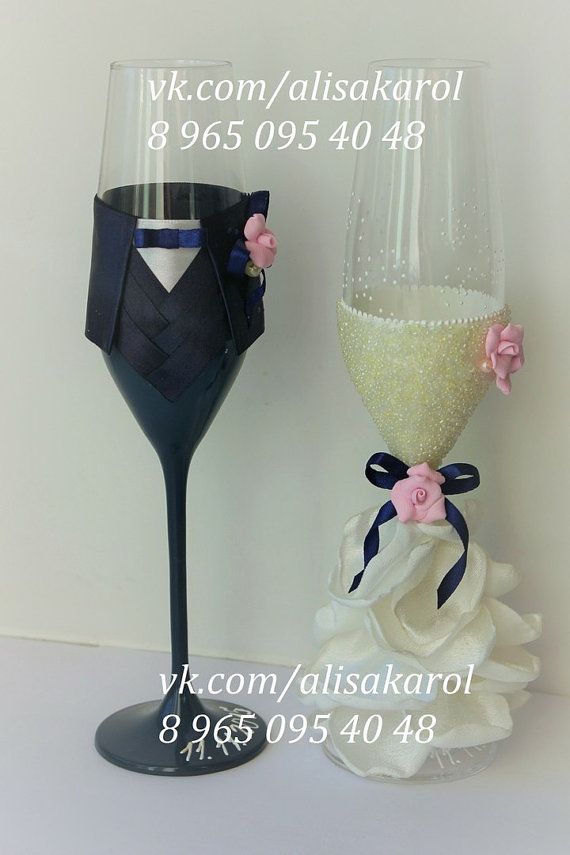 #wedding #glasses #toasting #flutes #bride #groom #decoration #ideas #flowers #h...