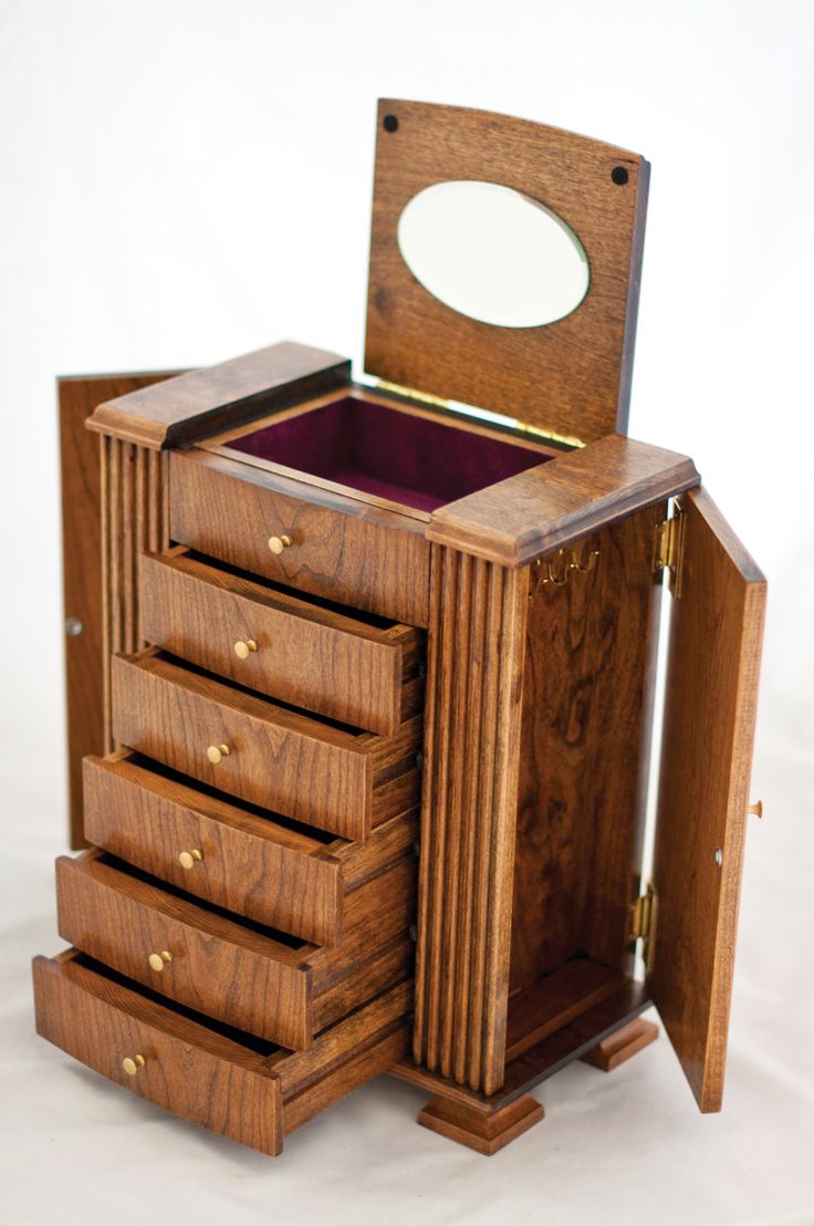 Cherry Wood Jewelry Box