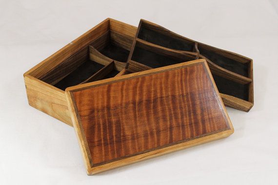Handcrafted Wooden Box  Perfect for Jewelry by WatkinsWoodWork, $350.00 This lar...
