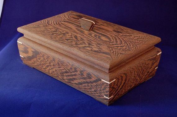 This box is handmade from Wenge, an African hardwood. I think the wood is beauti...