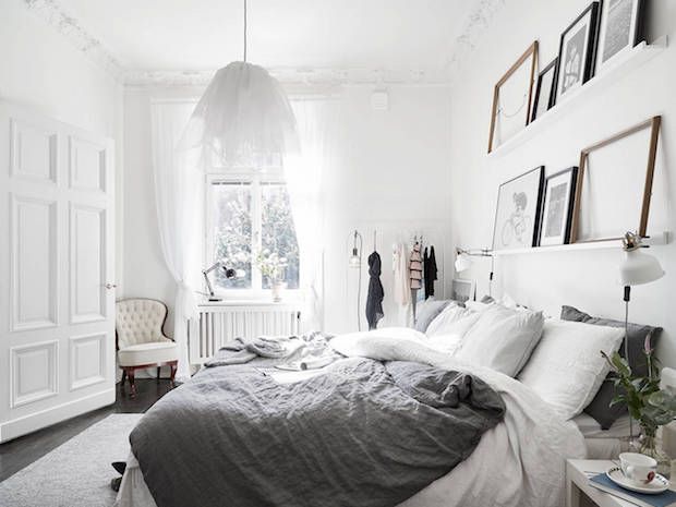 Furniture Bedrooms A Striking Yet Calm Monochromatic