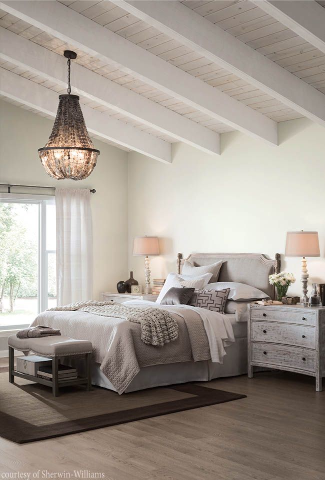 Bedroom design with a soothing color palette