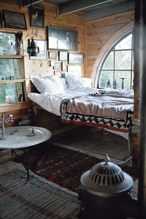 cozy sleeping spot; wake with the morning light. love the blanket. . . this woul...