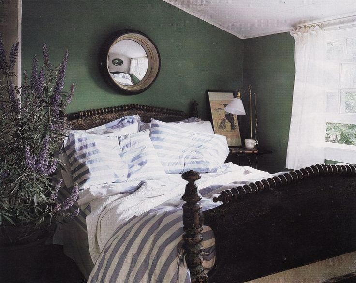 Fox Nahem green bedroom cottage HG