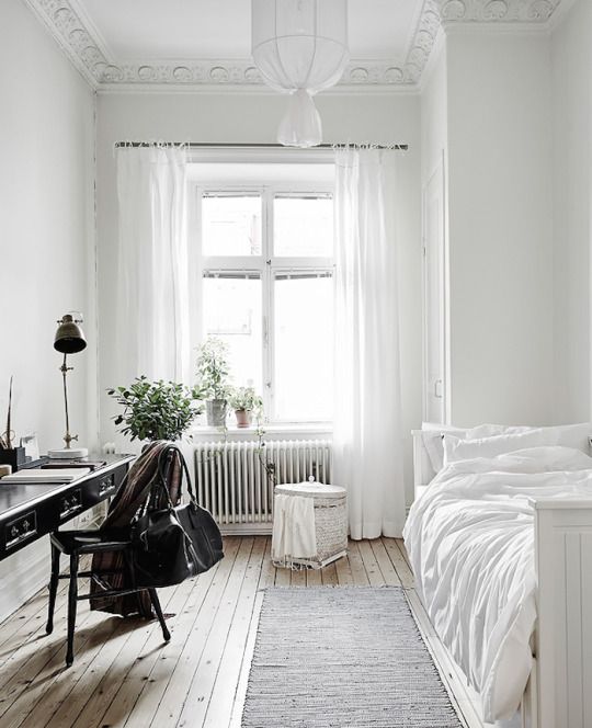 White bedroom...