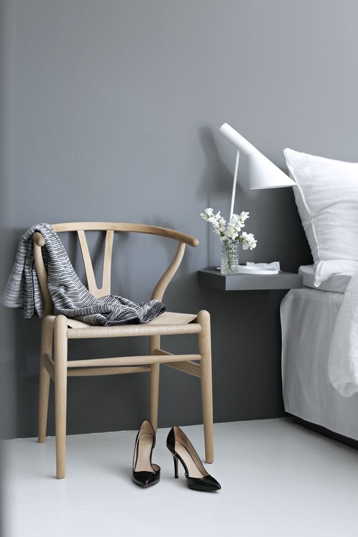Wishbone chair_bedroom