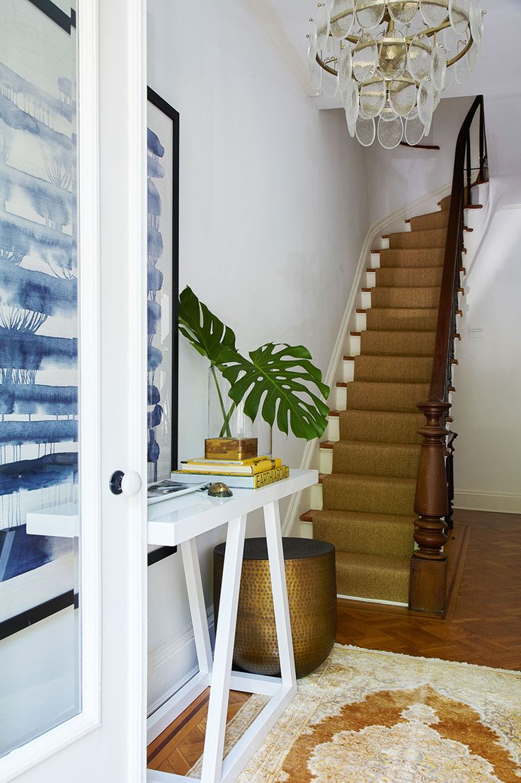 Eclectic modern entryway...