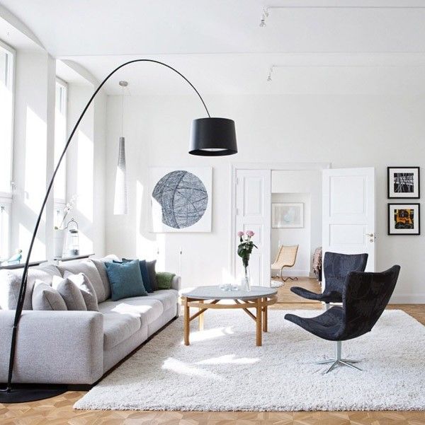 Monochrome and mid-century in lovely Swedish spaces. Eklund.