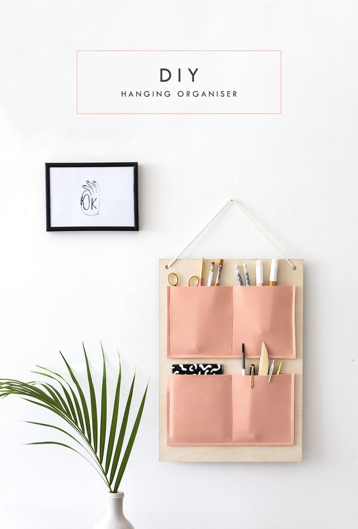 DIY hanging organiser for your desk or anywhere in the house | easy craft ideas