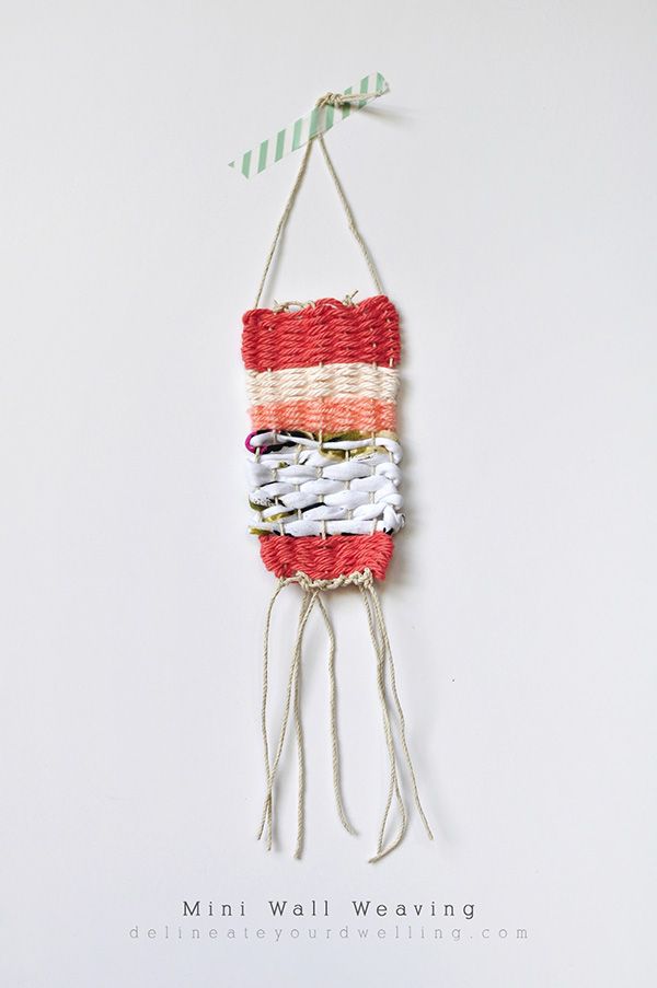 How to make a DIY Mini Wall Weaving! Delineate Your Dwelling