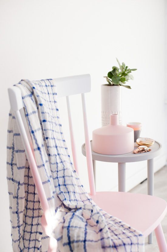 Pink Ombre Chair Makeover DIY