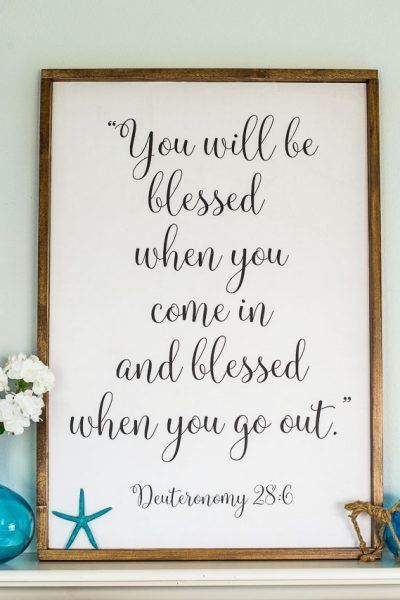 Large DIY Sign – You Will Be Blessed