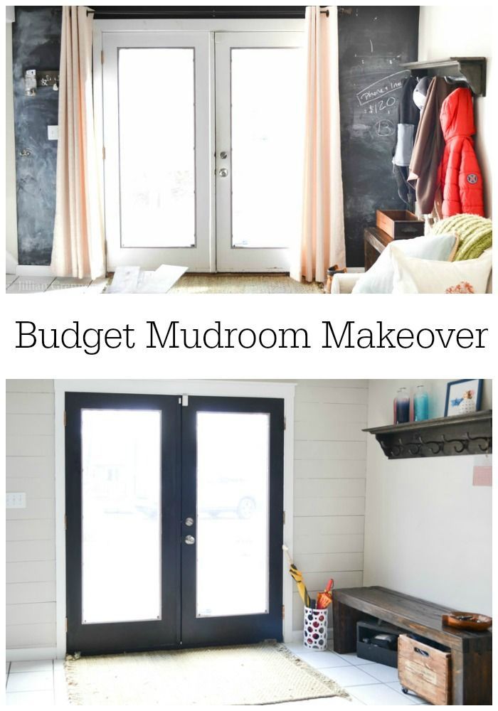 Mudroom Makeover on a budget