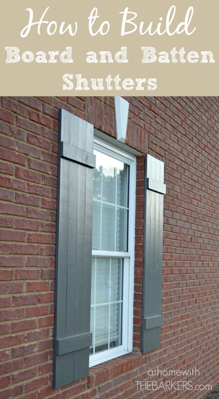Shutters-How to build board board and batten
