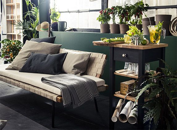 SINNERLIG bedbank | #IKEA #IKEAnl #zithoek #woonkamer #natuur