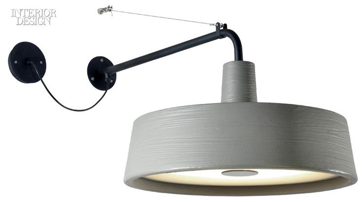 Bring on the Brilliance: 36 New Lighting Products | Soho A sconce in rotary-mold...