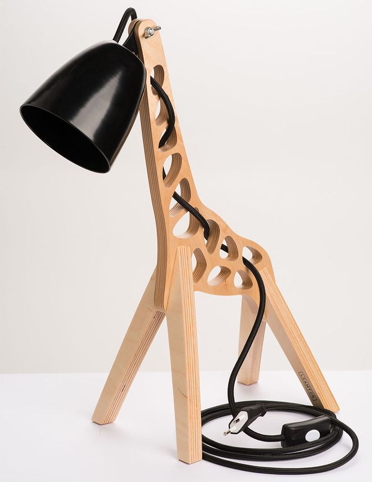 These lamps were inspired by giraffes standing majestically next to Acacia trees