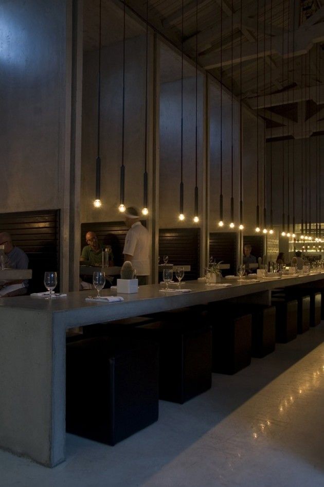 Workshop kitchen + bar lighting by .PSLAB...