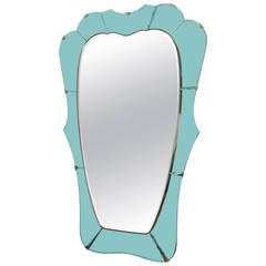 1950s Green Italian Mirror...
