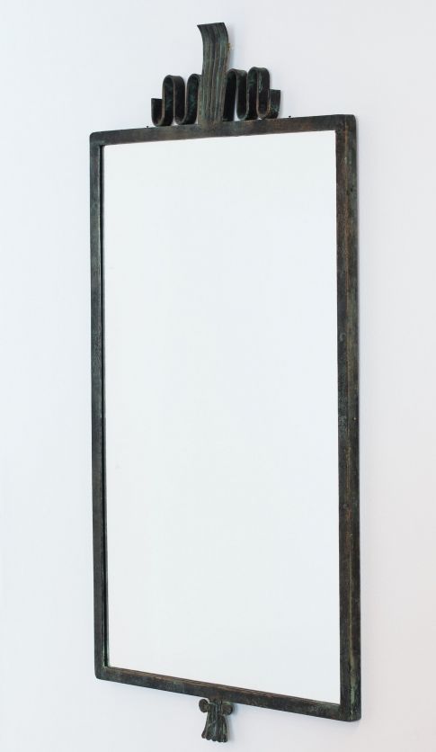 Arvid Böhlmark; Bronze and Glass Wall Mirror for  Böhlmarks, 1920s. #interiord...