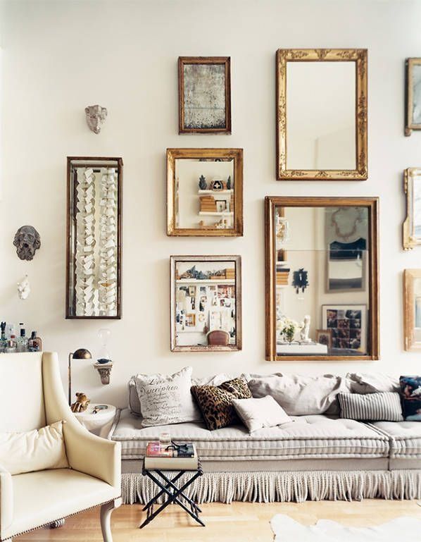 Design Inspiration: Gallery Walls of Mirrors...