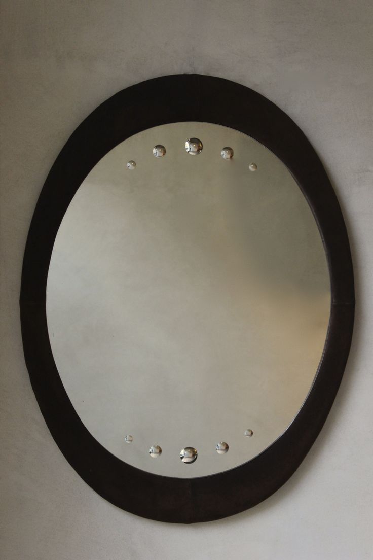 Italian 60′s oval wall mirror