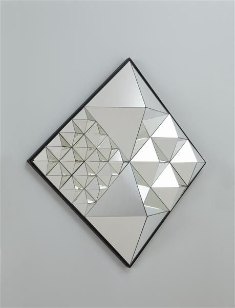 // VERNER PANTON  “Diamond Pyramid” mirror, model no. 570039, ca. 1974