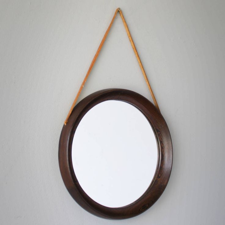 Wenge Framed Mirror Attributed to Uno and Osten Kristiansson