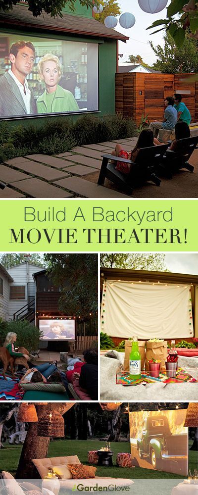 Build A Backyard Movie Theater This Summer! • Lots of great Ideas & Tutorials!