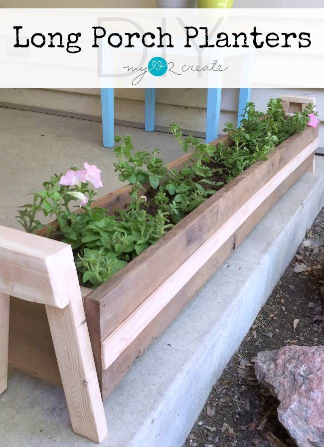 Build your own DIY Porch Planters with this awesome picture tutorial at My Love ...