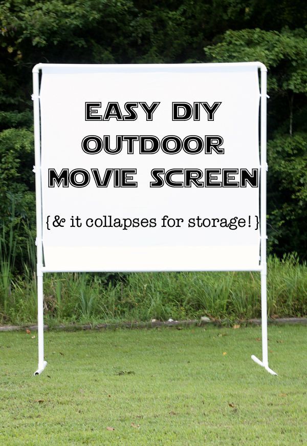 Have your own outdoor movie night at home with this fun and easy project. Build ...