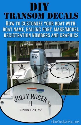 How to customize your boat with decals as an alternative to an expensive paint j...