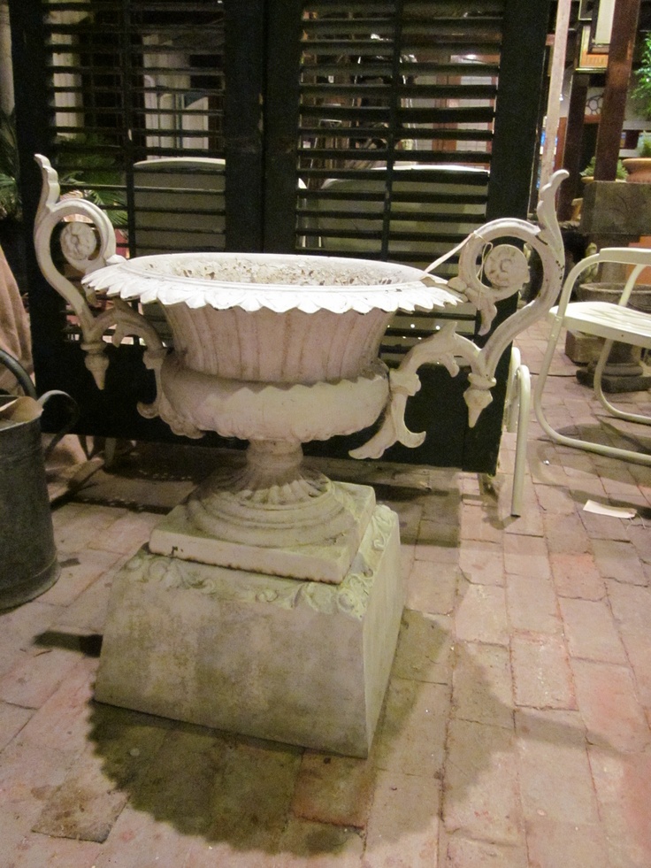 I have this cast iron planter - I garbage picked it. Vintage urn at Memphis Wate...