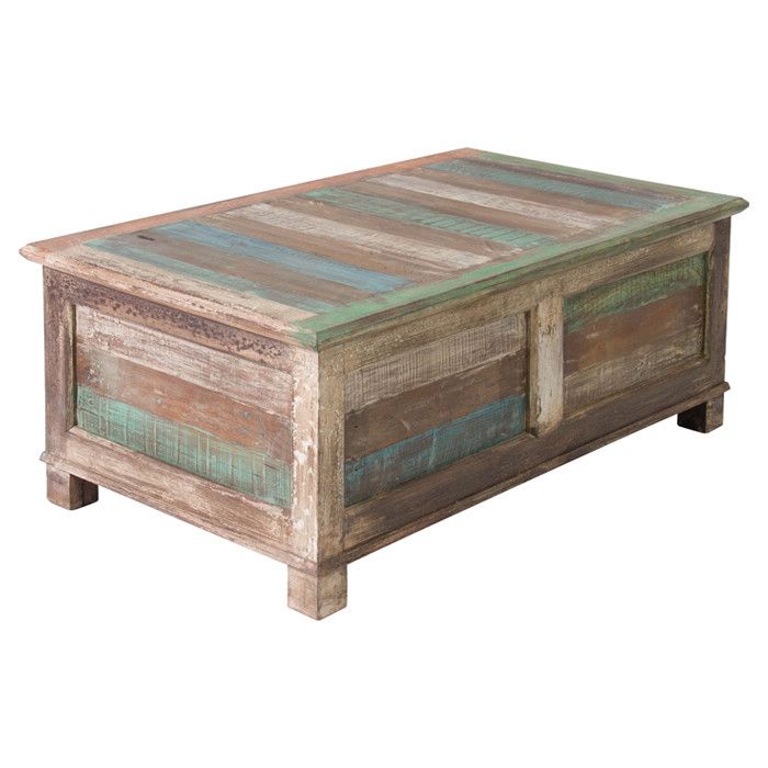 Rustic Reclaimed Wood Trunk Table