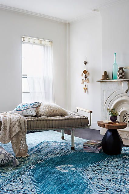 Beautiful Overdyed Turquoise Rug Love - anthropologie.com