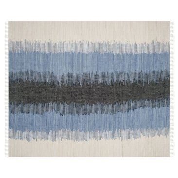 Check out this item at One Kings Lane! Thea Flat-Weave Rug, Black