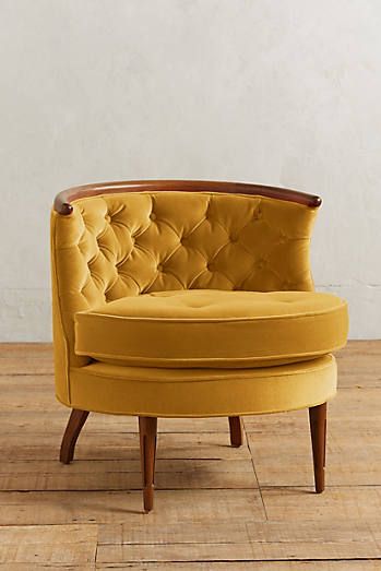 Velvet Bixby Chair