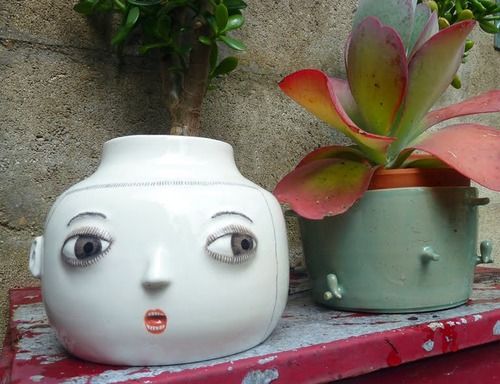 Ceramic planter by Nathalie Choux