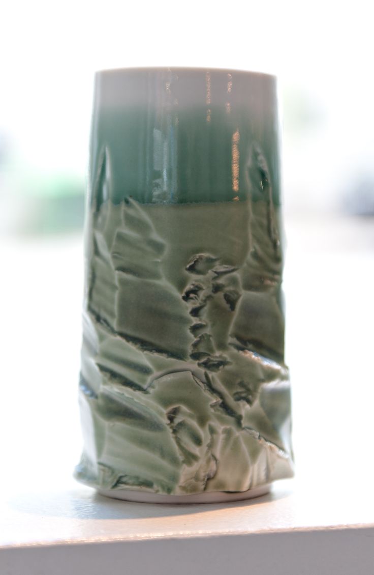 Ceramic vase Uncultured vase. Handthrown ceramics, thrown thick and cut with a k...