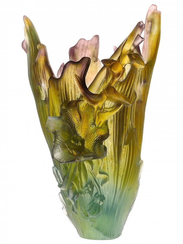 Daum Crystal | Cattleya Vase...