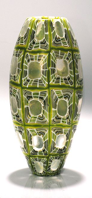 Giles Bettison, "CHROMA", vase, Murrini Glass...
