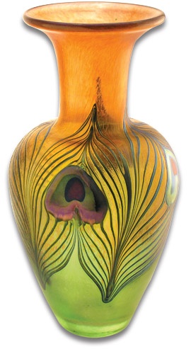 Peacock vase.